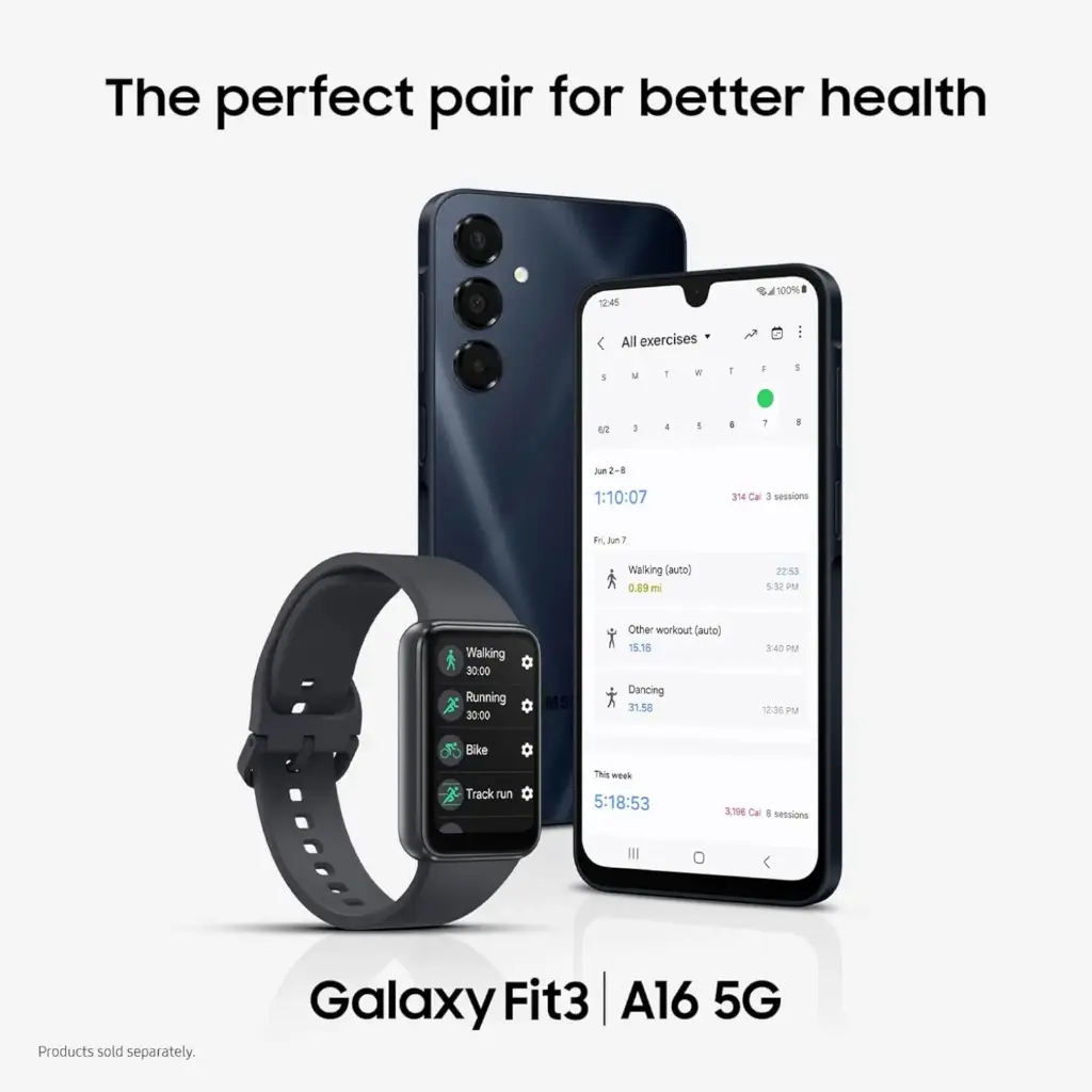 Samsung Galaxy A16 5G A Series, Unlocked Android Smartphone, Large AMOLED Display, Durable Design, Super Fast Charging, Expandable Storage, 5G Connectivity, US Version 2025