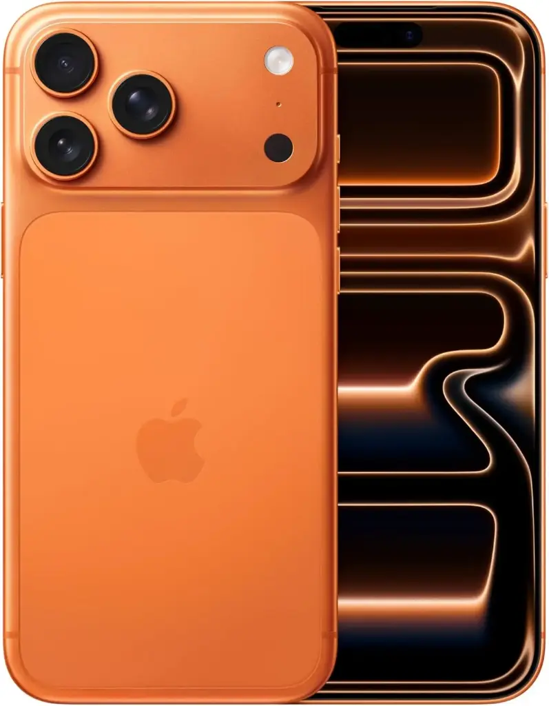 Apple iPhone 17 Pro, 6.3-inch Display with ProMotion up to 120Hz, A19 Pro Chip, Breakthrough Battery Life, Pro Fusion Camera System with Center Stage Front Camera
